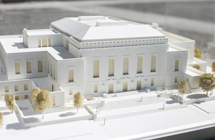 scale model of rackham building
